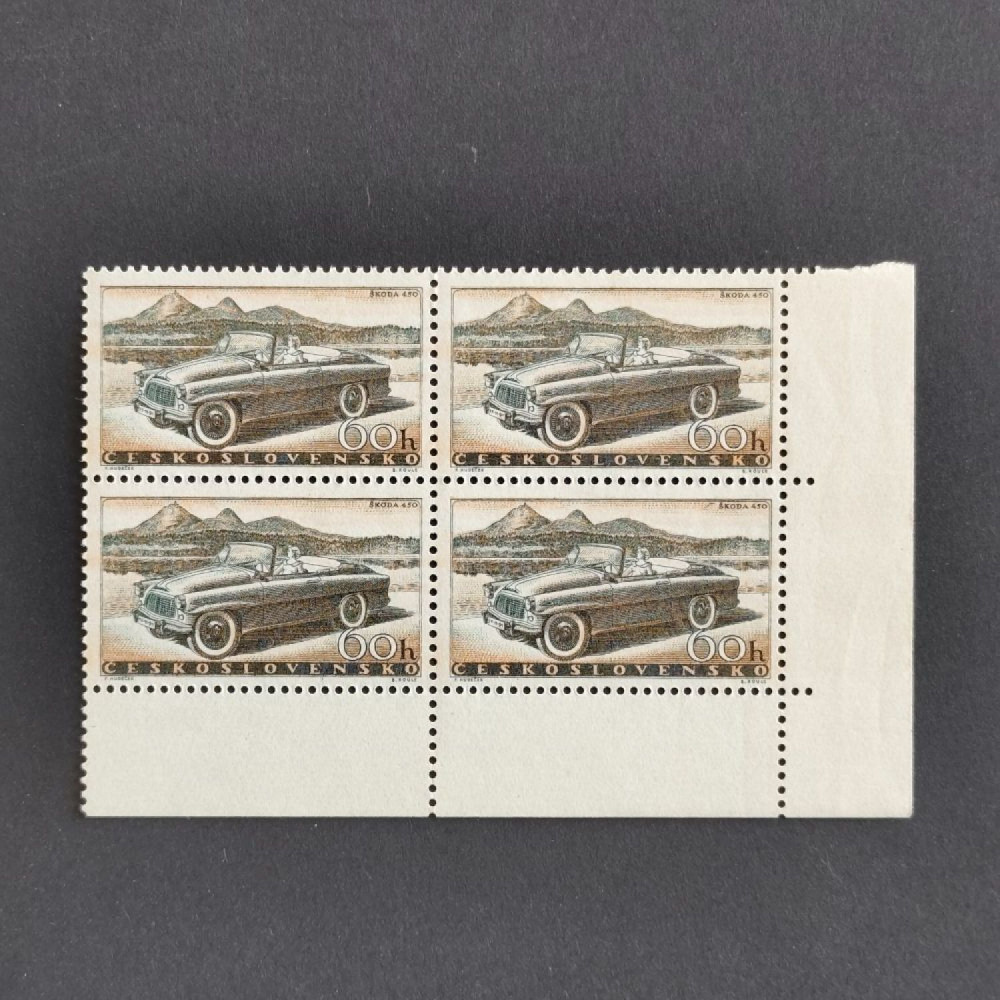 Bloque de cuatro Checoslovaquia, 60h, Mi.1111, MNH** 