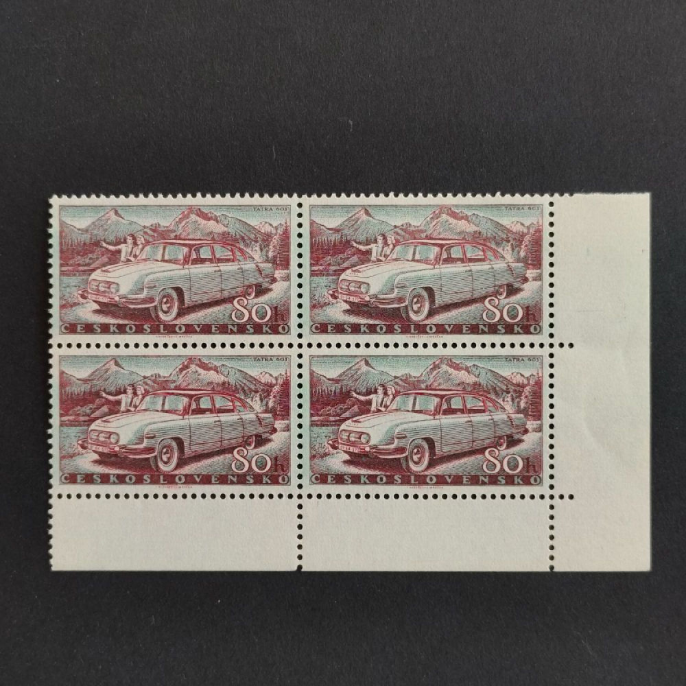 Bloque de cuatro Checoslovaquia, 80h, Mi.1112, MNH** 