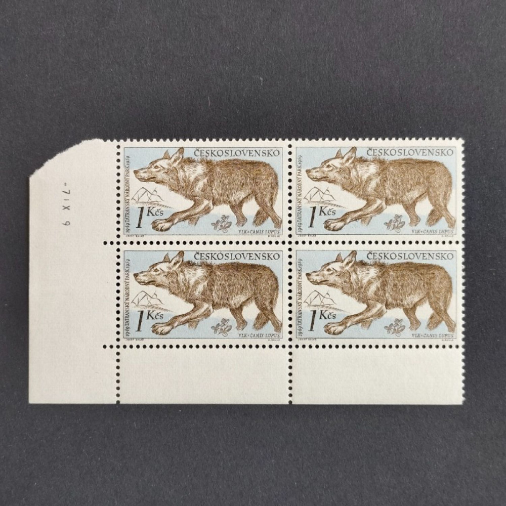 Bloque de cuatro Checoslovaquia, 1Kčs, Mi.1156, MNH** 