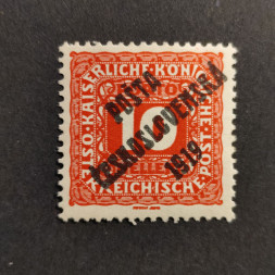 Briefmarke Tschechoslowakie PČ 1919 , 10h, Mi.82* 