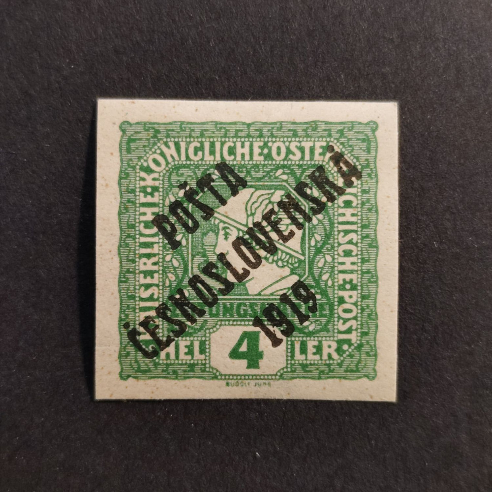 Briefmarke Tschechoslowakie PČ 1919 , 4h, Mi.100* 