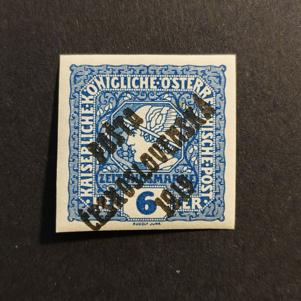 Sello Checoslovaquia PČ 1919 , 6h, Mi.101, MH* 