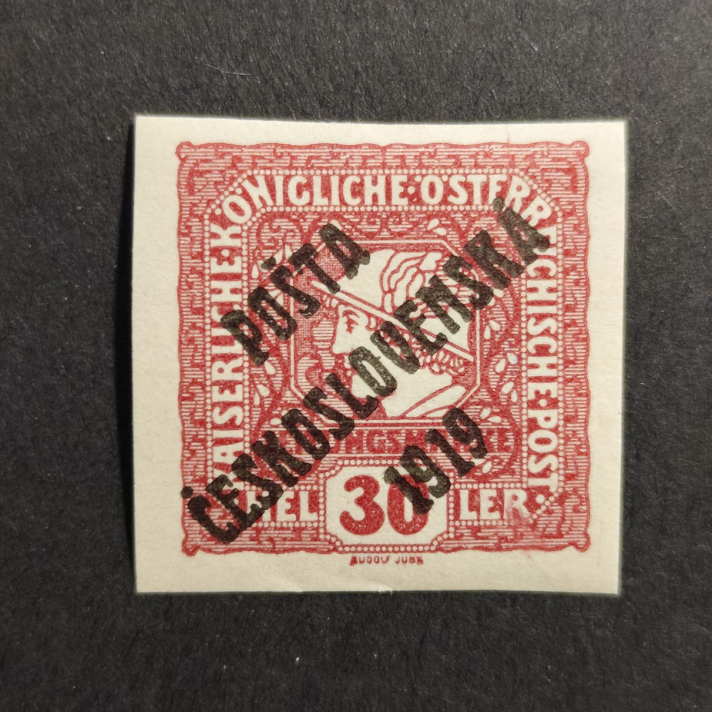 Sello Checoslovaquia PČ 1919 , 30h, Mi.106, MH* 