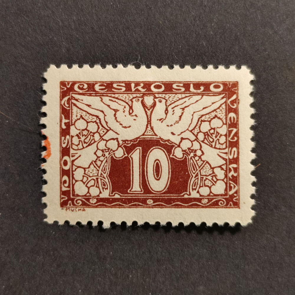 Sello Checoslovaquia, 10h, Mi.195, MH* 
