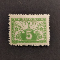 Stamp Czechoslovakia, 5h, Mi.12, MH* 