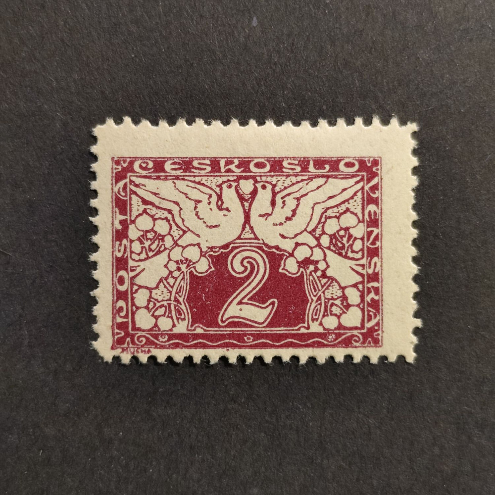 Briefmarke Tschechoslowakie, 2h, Mi.11* 