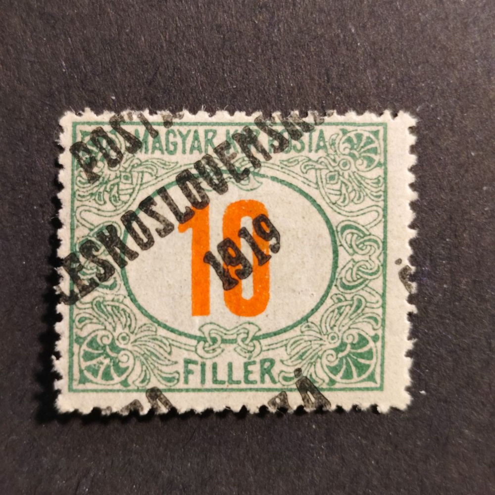 Selo Tchecoslováquia PČ 1919 , 10f, Mi.154, MH* 
