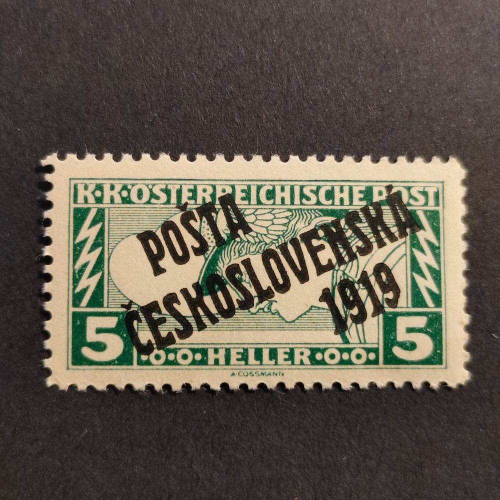 Sello Checoslovaquia, 5h, Mi.70, MH* 