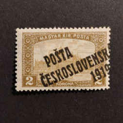 Stamp Czechoslovakia PČ 1919 , 2K, Mi.134, MH* 