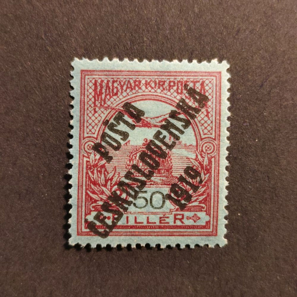 Sello Checoslovaquia PČ 1919 , 50f, Mi.108, MH* 