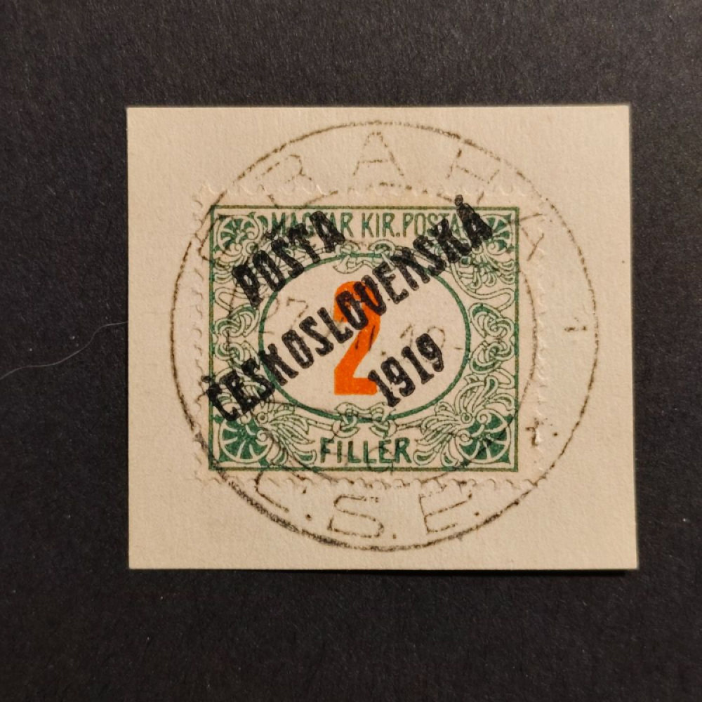 Recorte Tchecoslováquia PČ 1919 , 2f, Mi.151, usado# 