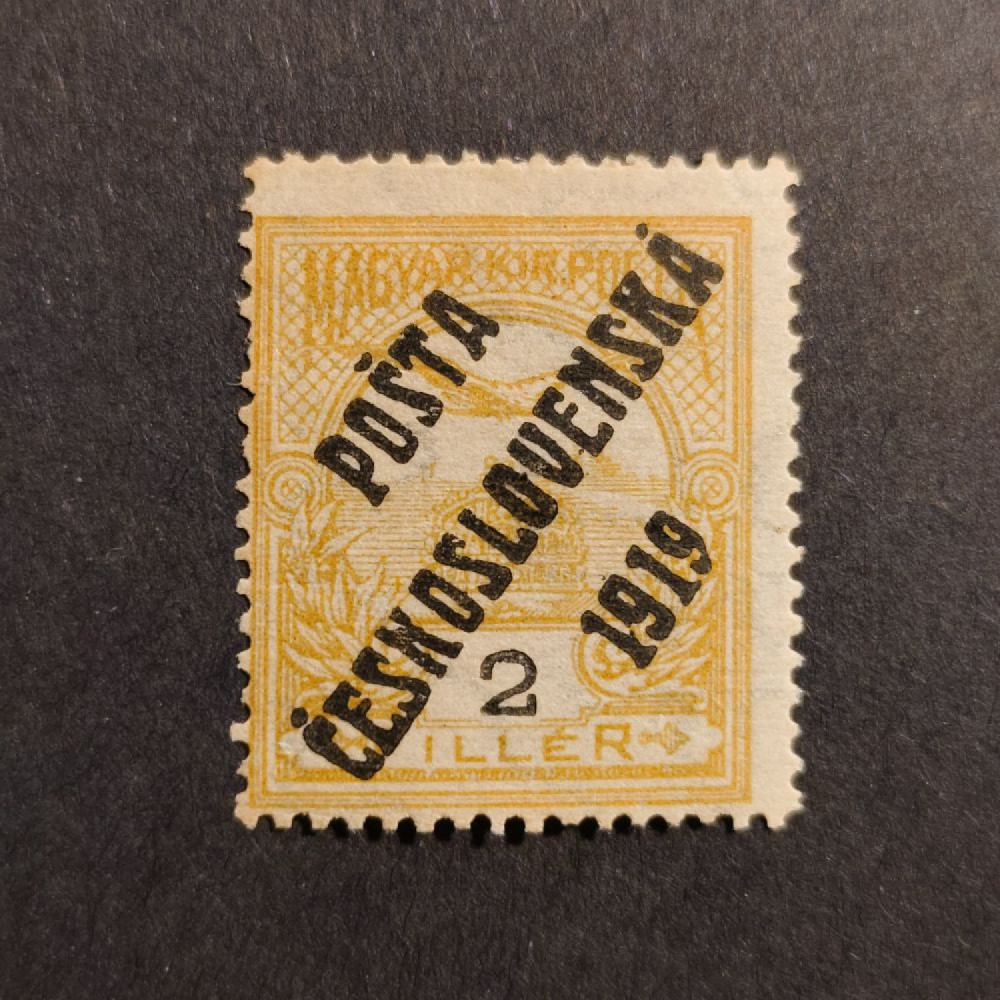 Sello Checoslovaquia PČ 1919 , 10+2f, Mi.115, MH* 