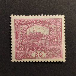 Známka ČSR, 30H, Pof.13B* 
