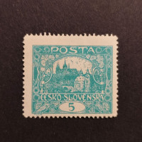 Známka ČSR, 5h, Pof.4C* Známka ČSR, 5h, Pof.4C*