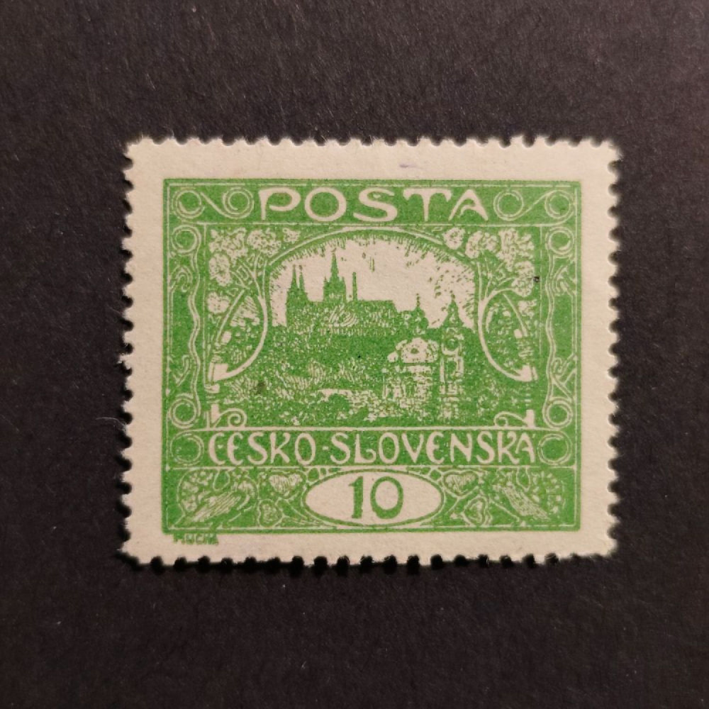 Briefmarke Tschechoslowakie, 10h, Mi.25C* 