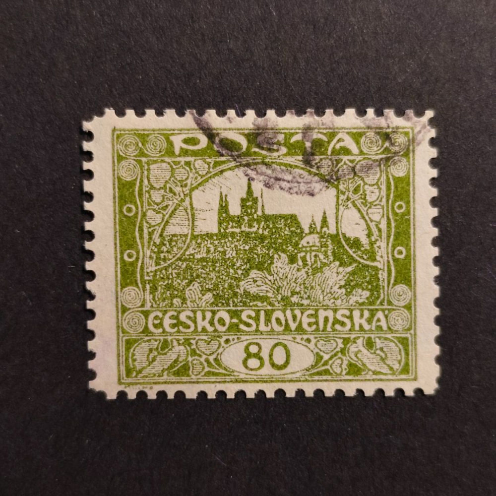 Briefmarke Tschechoslowakie, 80h, # 