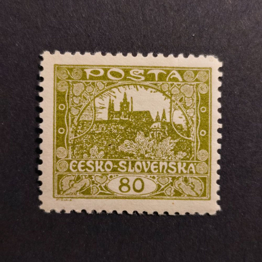 Briefmarke Tschechoslowakie, 80h, * 