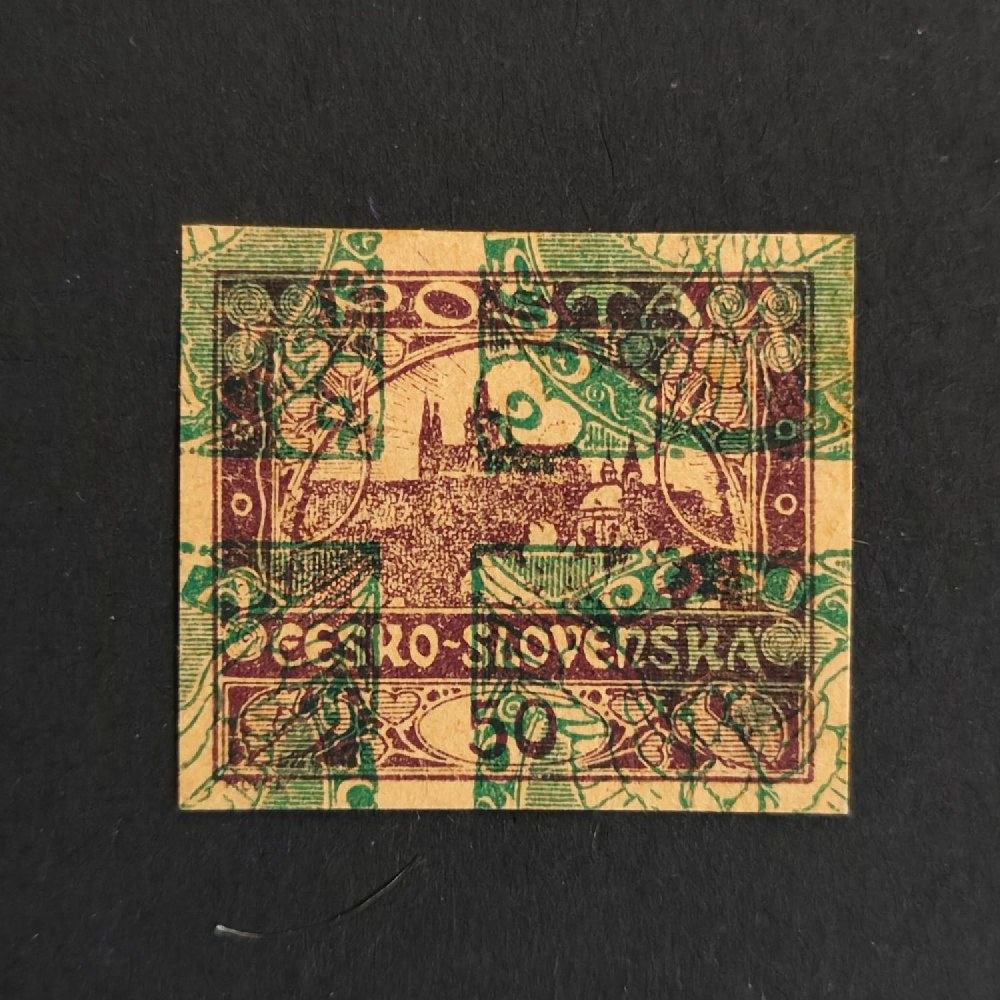 Makulatur Tschechoslowakie, 50h, Mi.19(*) 