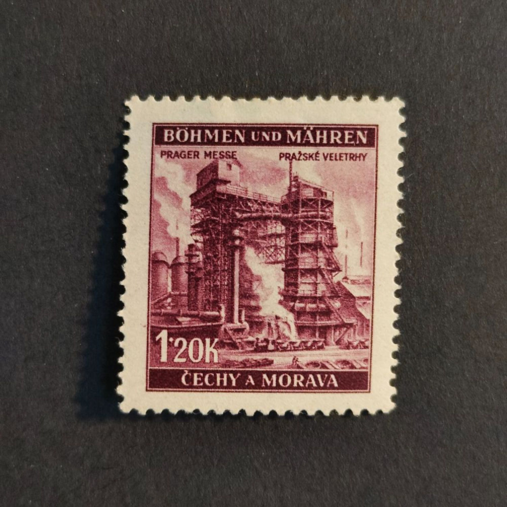 Známka Protektorát Čechy a Morava, 1.20K, Pof.66* 