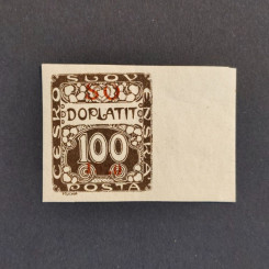 Stamp Czechoslovakia, 100h, Mi.9, MH* 