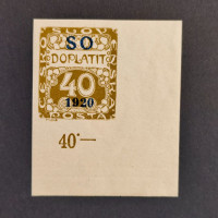 Briefmarke Tschechoslowakie, 40h, Mi.7* 