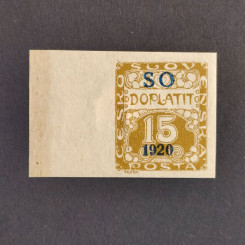 Stamp Czechoslovakia, 15h, Mi.3, MH* 