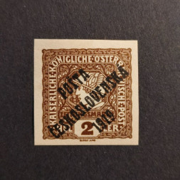 Sello Checoslovaquia PČ 1919 , 2h, Mi.99, MH* 
