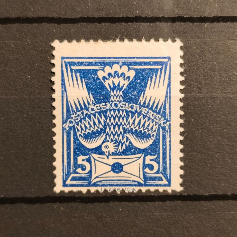 Briefmarke Tschechoslowakie, 5h, Mi.162* Briefmarke Tschechoslowakie, 5h, Mi.162*