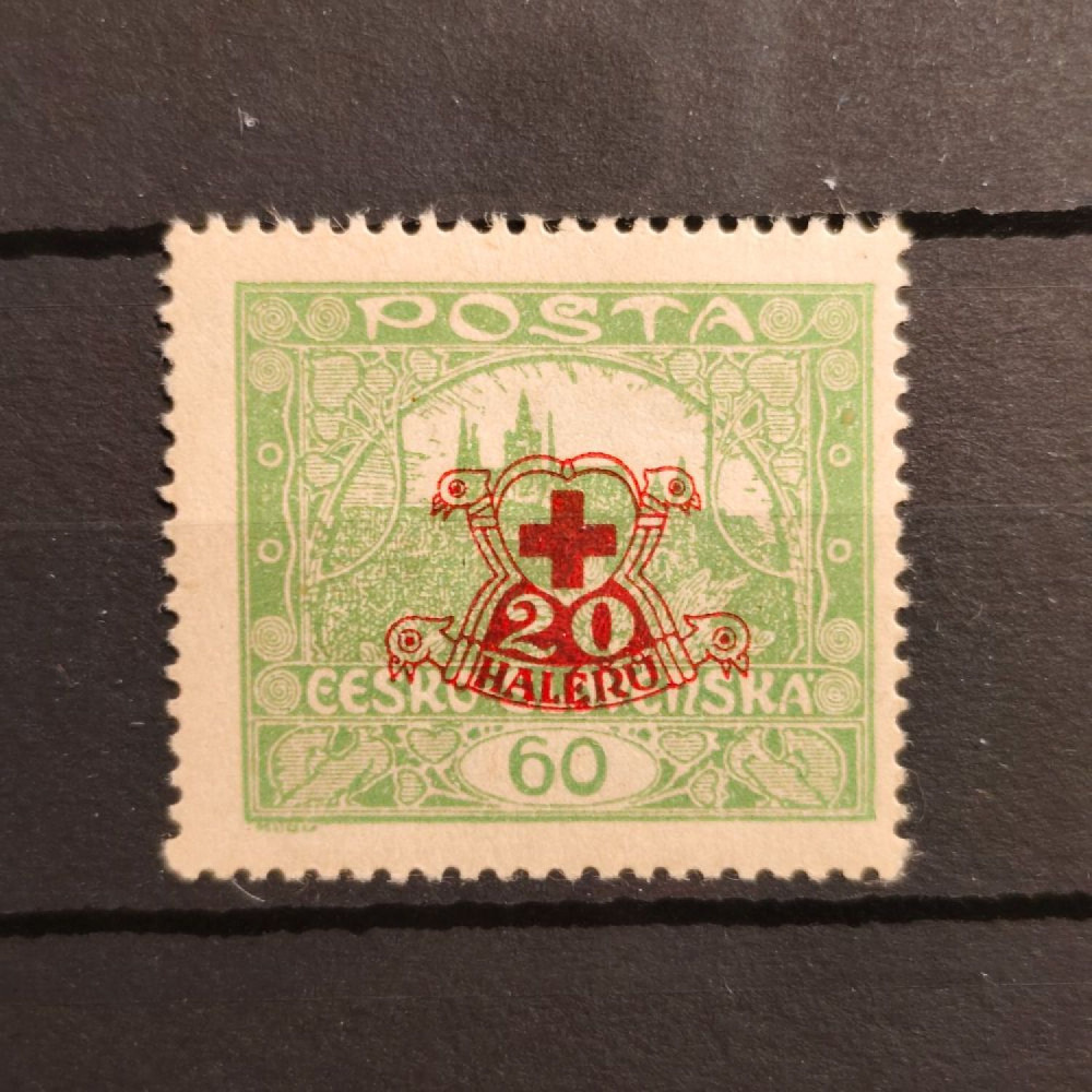 Briefmarke Tschechoslowakie, 60+20h, Mi.197* Briefmarke Tschechoslowakie, 60+20h, Mi.197*