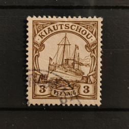 Známka Kiautschou, 3 Pf, Mi.5# 