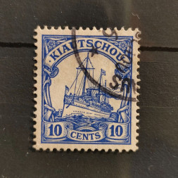 Stamp Kiautschou, 10 C, Mi.31, used# Stamp Kiautschou, 10 C, Mi.31, used#