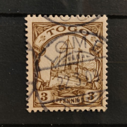 Briefmarke Togo, 3 Pf, Mi.7# 