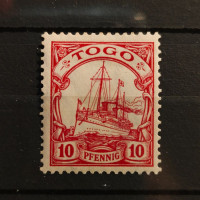 Známka Togo, 10 Pf, Mi.22* 