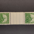 Pareja con interpanel Checoslovaquia, 50h, Mi.319, MNH**  6
