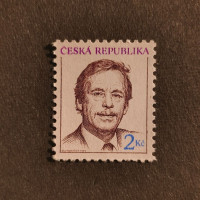 Známka ČR, 2 Kč, Pof.3** 