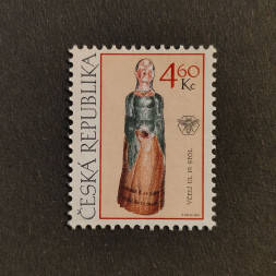 Briefmarke Tschechische Republik, 4,6 Kč, Mi.228** 