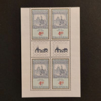 Block of four Czechia, 4,6 Kč, Mi.203, MNH** 
