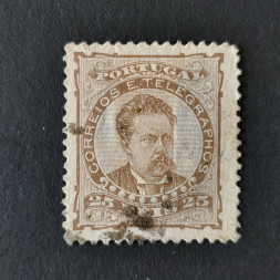 Briefmarke Portugal, 25 R, Mi.56xB# 