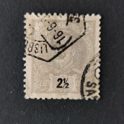 Briefmarke Portugal, 2 1/2 R, Mi.124A# 