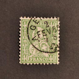 Briefmarke Schweiz, 40(C), Mi.26# 