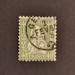 Briefmarke Schweiz, 40(C), Mi.26# 