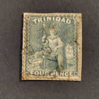 Selos Trinidad, SG76 (Mi. 21C), Usado #, 4 d