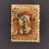 Stamps Mexico, Mi.96Iy (SG 97), Used #, 5 ¢