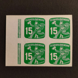 Viererblock Tschechoslowakie, 15H, Mi.482** 