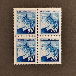Čtyřblok ČSR, 60 h, Pof.375** 