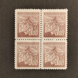 Čtyřblok ČSR, 300 h, Pof.379** 