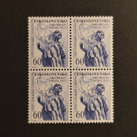 Block of four Czechoslovakia, 60 h, Mi.920, MNH** 
