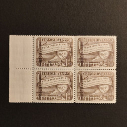 Čtyřblok ČSR, 1,50 Kčs, Pof.565** 
