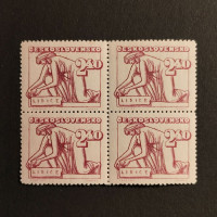 Čtyřblok ČSR, 2,40 Kčs, Pof.455** 