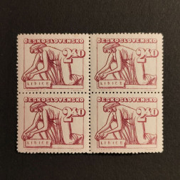 Čtyřblok ČSR, 2,40 Kčs, Pof.455** 